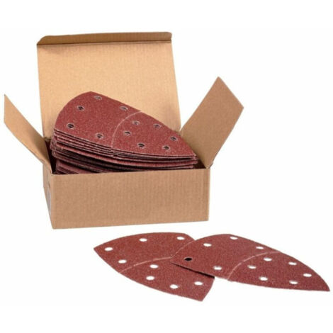 Feuilles abrasives pour Ponceuses Multi 100 x 150 Nombre de trous 11 Grain 120 Lot de 50 feuilles