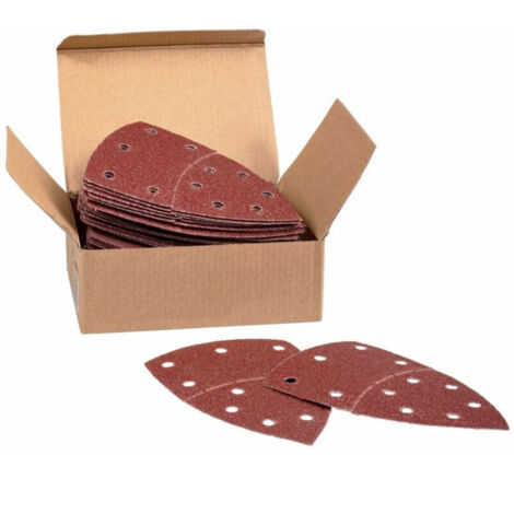 Feuilles abrasives pour Ponceuses Multi 100 x 150 Nombre de trous 11 Grain 120 Lot de 50 feuilles