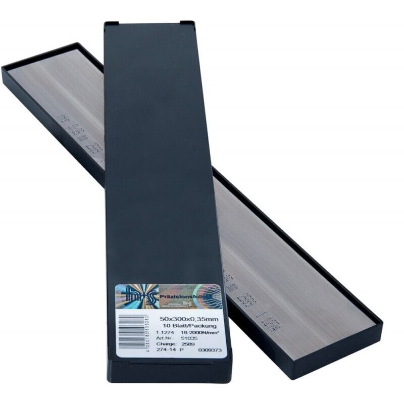 H+s - Feuilles clinquant en panneaux inox 50x300x0,30mm 10f/p h+s 1 pcs