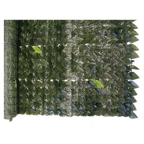 Feuilles de laurier de haie artificielle en PVC vert 1x3 mt feuilles synthe'tiques lavables pour usage exte'rieur