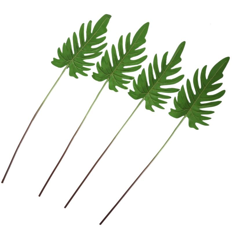 Feuilles de Palmier Tropical pour Hawaiian Luau Party Decoration Plants Supplies 4 Counts