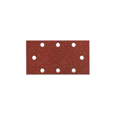 Feuilles de papier de verre perforées avec velcro pour ponceuses à trous circulaires - blister grain 180 de 6 pièces