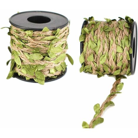 Feuilles De Vigne Artificielles Fausses Feuilles Lierre Plante Artificielle Guirlande Décoration De Fête De Mariage Rural Guirlande 10 m 2 Rouleaux