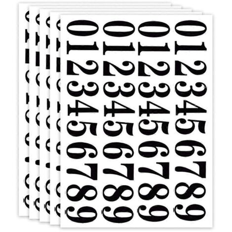 feuilles d'étiquettes adhésives pour classer les fournitures de bureau et de maison.