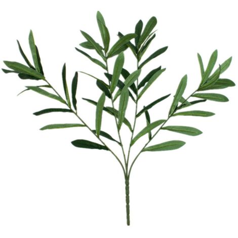 Feuilles d'olivier artificielles pour décoration intérieure, mariage et jardin