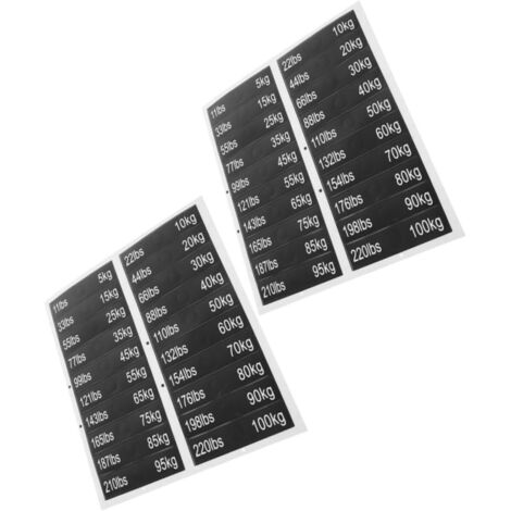Feuilles Stickers Adh sifs pour quipement de Musculation