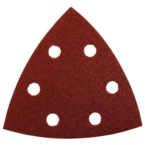 Makita - Feuilles abrasives Triangle 94 mm et 6 trous d'aspiration - Grain : 80