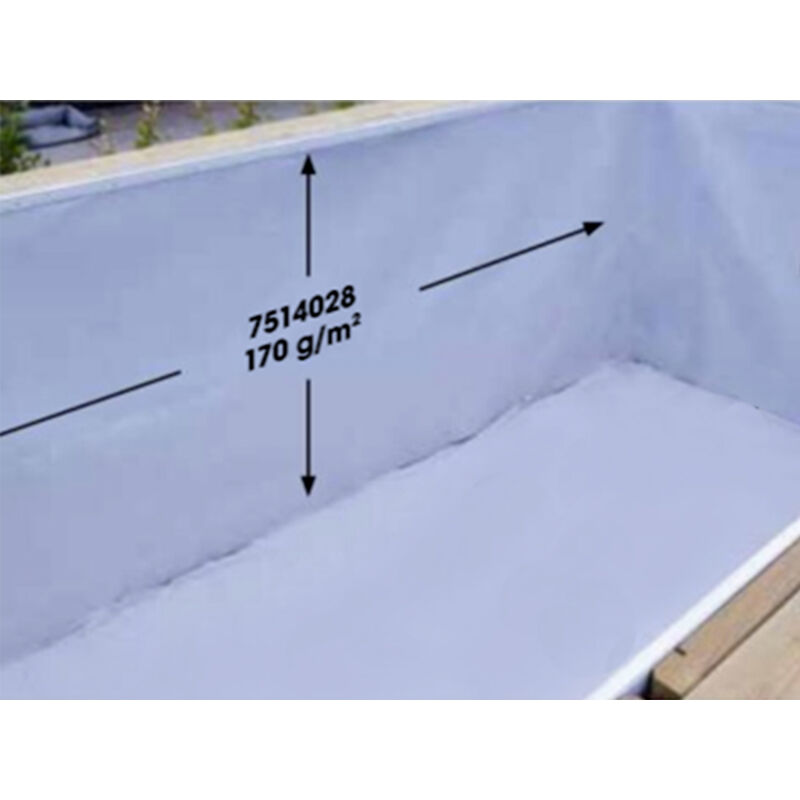 Ubbink - Feutre de protection pour la paroi de la piscine