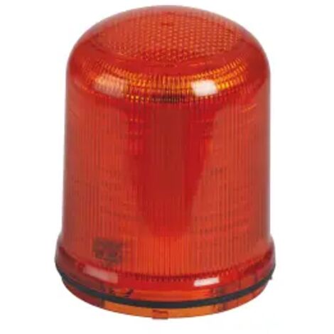Feux à LED fixe, clignotant, stroboscopique grand modèle pour signalisation lumineuse 200 candelas orange (041394)