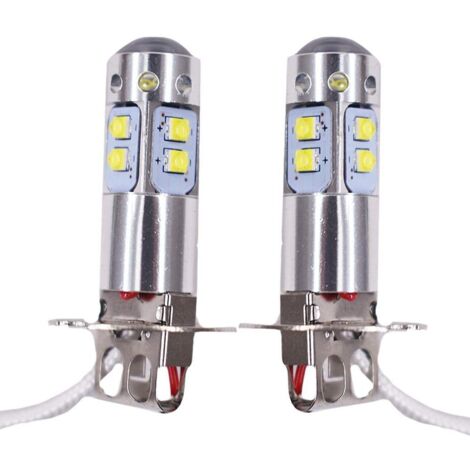 Feux antibrouillard LED pour automobile, 50 W, base H3, lumière or 3000 K, CREE, accessoire de personnalisation, feux antibrouillard LED haute puissance deng ALOVEZ