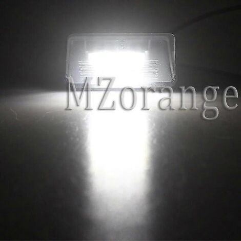 Feux arrière de voiture avec 2 feux stop LED pour plaque d'immatriculation, compatibles avec Citroën C3 C5 et Peugeot 206 207 306 307 406 407 Z3u2 12V
