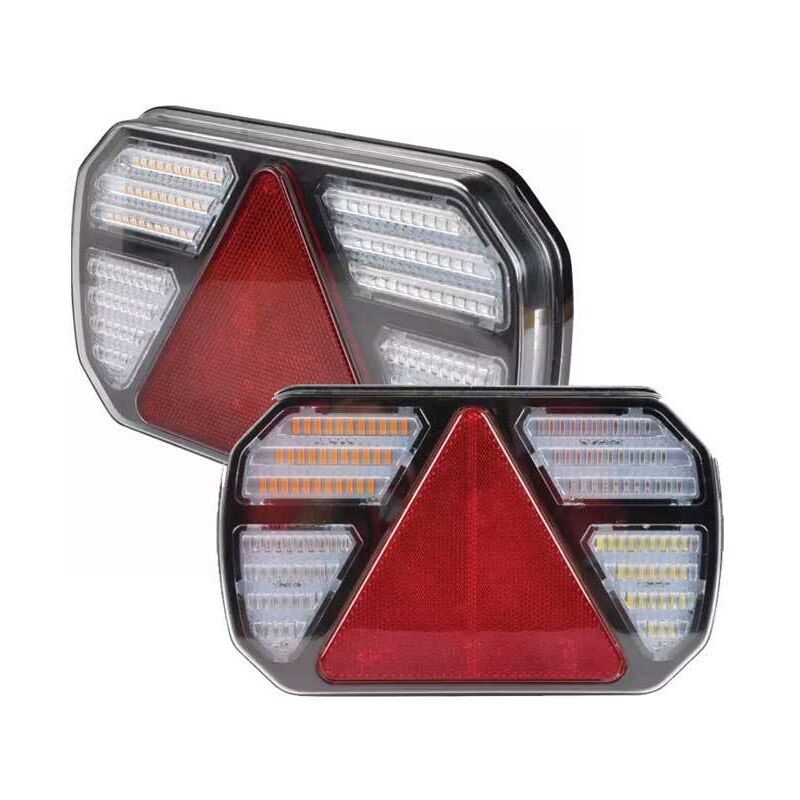 Techni-power - Feux arrière led 6 fonctions dynamique - x Modèle Droite