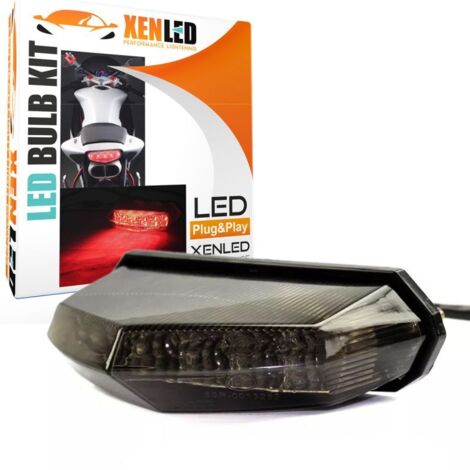 Feux arrière LED V4.0 Moto Stop / Veilleuse Universel - 12V Etanche - Homologué