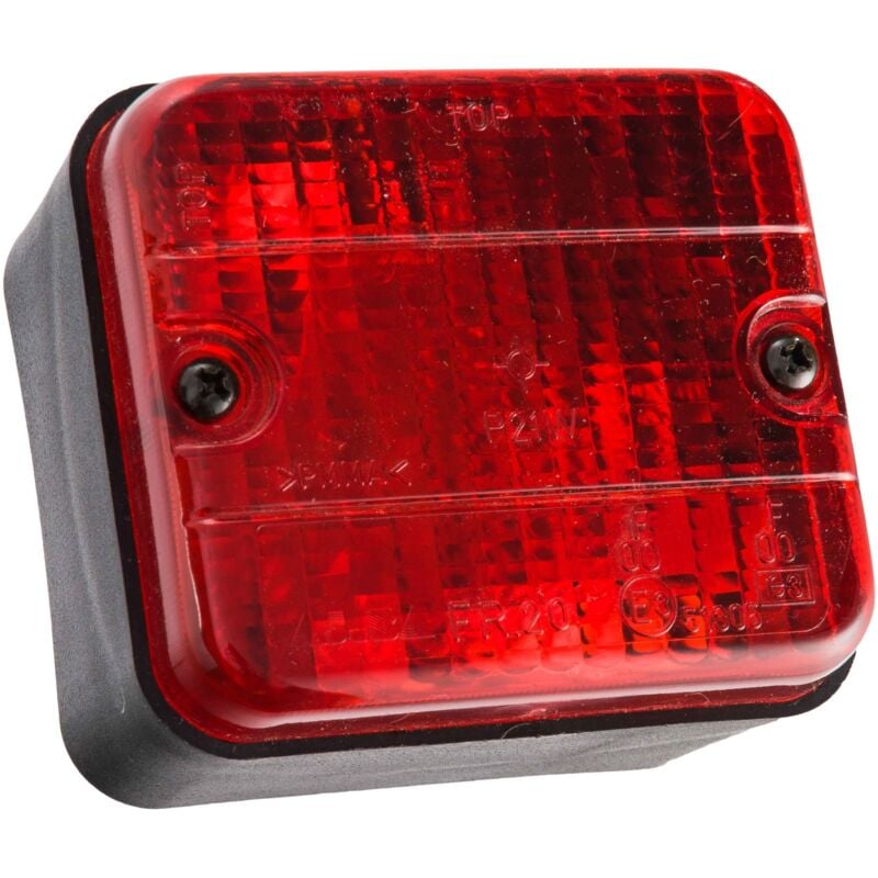 Spot-light - spotlight - feux antibrouillard arrière sans bride a fixer - dimensions : 87 x 77MM - entraxe : 55MM - ampoule P21W fournie -