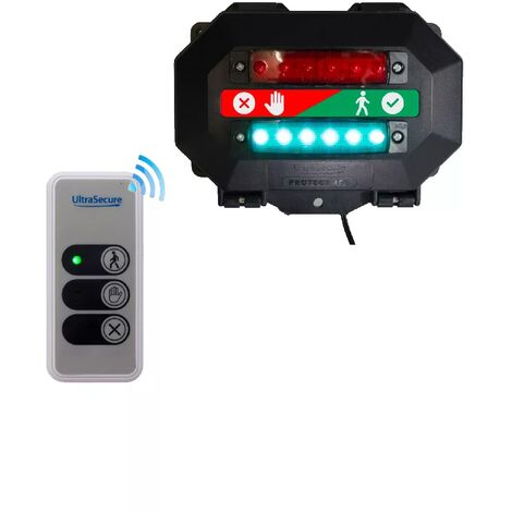 Feux bicolores piétons 'PLUG&PLAY' - Contrôle sans-fil flux accès fréquentation commerce entreprise réglementation COVID