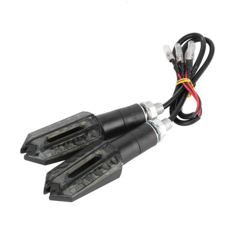Feux clignotants LED pour moto universels - Ampoules jaunes (Paire)