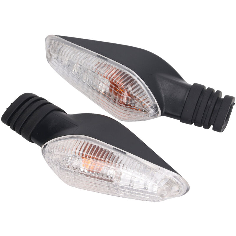 Debuns - Feux de Clignotant Moto 12V Lumière Orange Rouge Haute Luminosité Remplacement pour ducati Monster Streetfighter Transparent