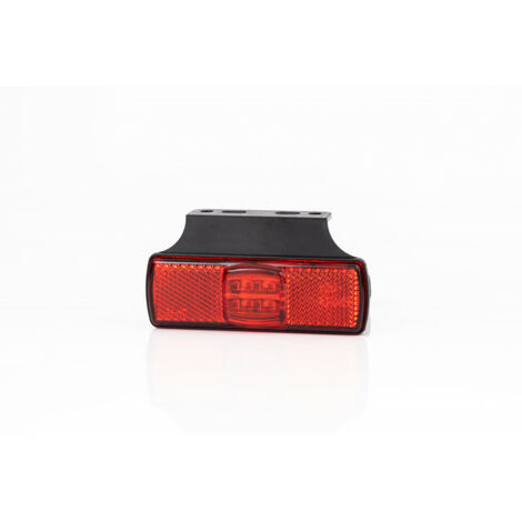 FEUX DE GABARIT LED 12/24V ROUGE SUR EQUERRE + CONNECTIQUE QS075 click-in