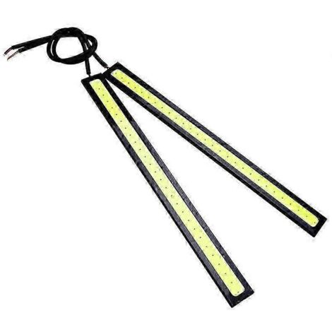 Feux de jour 17 cm, feux de jour LED ultra-lumineux pour voiture, vert tendre