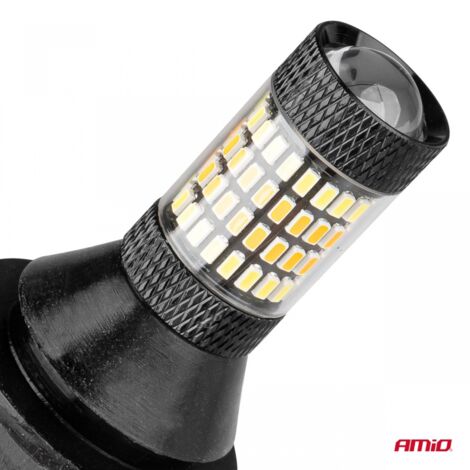 Feux de jour à LED 2 en 1 avec clignotants PY21W AMIO-02451