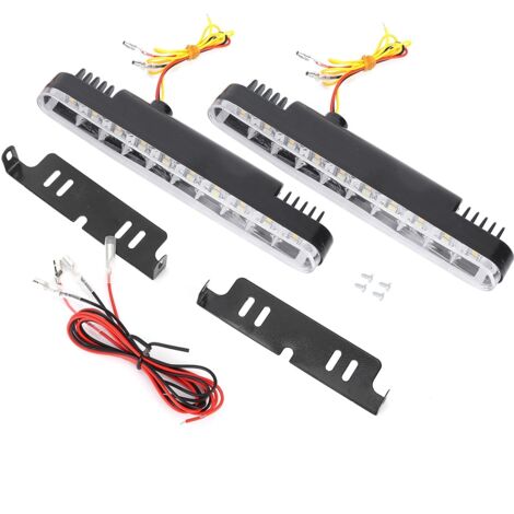 Feux de jour bicolores 30 LED universels pour voiture
