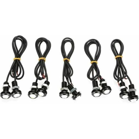 Feux De Jour Led 10W 18Mm Blanc (Lot De 10)