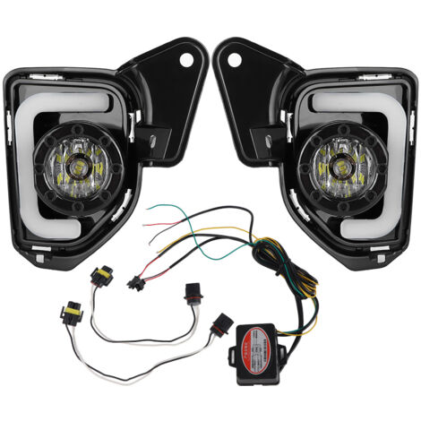 Feux de jour LED DRL 12 V, antibrouillard 6000 K – 6500 K, convient pour Hiace 2014-2018.