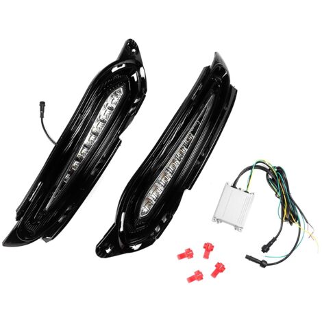 Feux de jour LED DRL 2 couleurs, feu avant 12V adapté pour VEZEL HRV 14-18