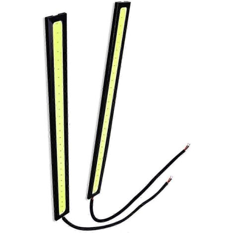 Feux de jour LED ultra-fins blancs de 17 cm, ultra-lumineux, pour voiture.