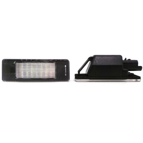 Feux de plaque d'immatriculation à LED Fiat, Mercedes, Nissan, Peugeot, Citroën, Toyota, VW 2 pièces