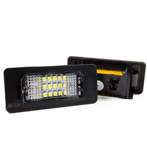 Feux de plaque d'immatriculation à LED pour Audi A1 A3 A4 A5 A6 A7 Q3 Q5 TT, lot de 2 pièces