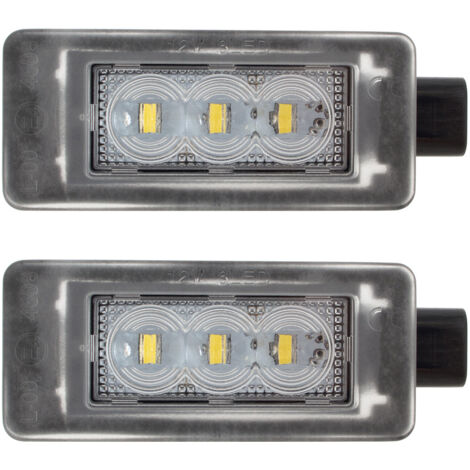 Feux de plaque d'immatriculation à LED pour Peugeot 207 207 CC 208 308 II 2008, lot de 2