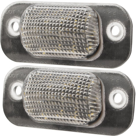 Feux de plaque d'immatriculation à LED pour Seat Cordoba Ibiza II VW Golf III H/B Cabrio Polo III Classic Variant, lot de 2