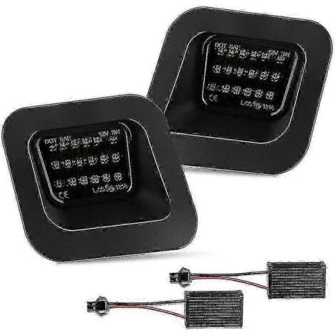 Feux de plaque d'immatriculation arrière fumés pour Dodge Ram 1500 2500 3500