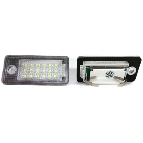 Feux de plaque d'immatriculation LED Audi 2x650lm, lot de 2