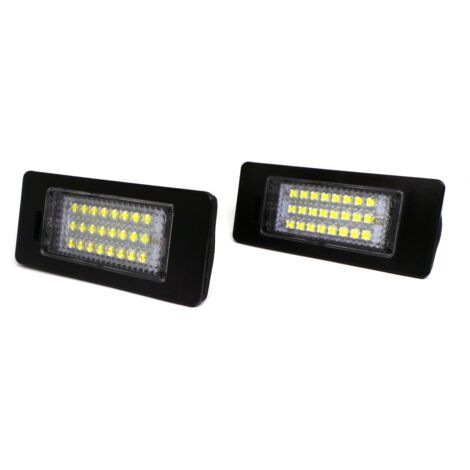 Feux de plaque d'immatriculation LED Audi VW Seat 2x650lm, lot de 2