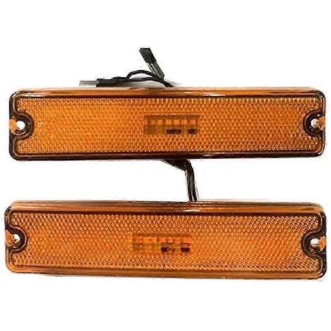 Feux de position à LED pour pare-chocs avant de voiture 56001424 pour Wrangler YJ 1987-1995, clignotants jaunes