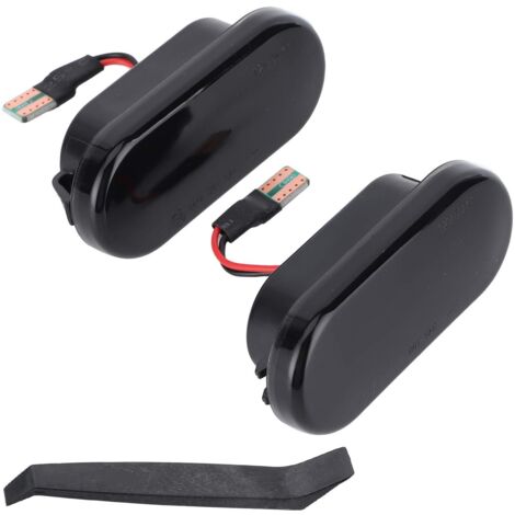- Feux de position latéraux, 2Pcs LED Feux de position latéraux Fender Clignotant pour Ibiza 6L 2002-2008, etc.,A
