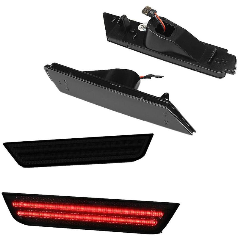 Lifcausal - Feux de position latéraux à led ambre/rouge pour Chevrolet Camaro 2010-2015