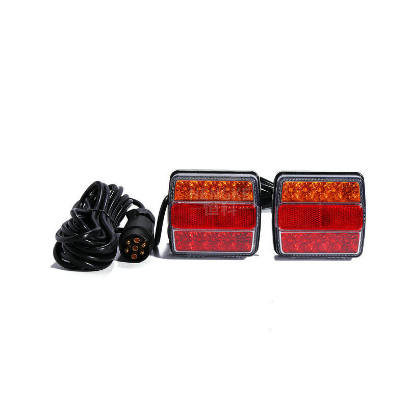 Feux De Remorque Led 1 SET 12V remorque de remorque Kit de la bande de remorque de la bande de remorque lumières de la plaque d'immatriculation haute