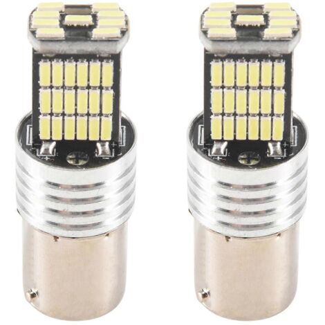 feux stop de voiture haute puissance 6000K, 1156 LED Canbus 15 SMD BA15S P21W
