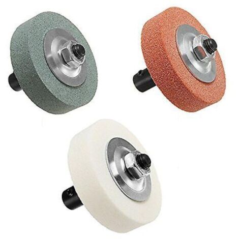 FEVERWORK Jeu d'adaptateurs de meule 70 x 20 x 10 mm pour perceuse électrique remplacée par meuleuse - Vert