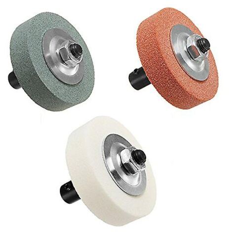FEVERWORK Schleifscheiben-Adapter-Set 70 x 20 x 10 mm für elektrische Bohrmaschine, ersetzt Schleifmaschine – Grün