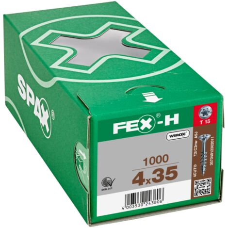 FEX-H BR T-STAR PLUS T15 FILETAGE PARTIEL WIROX 1000 PCS - talla