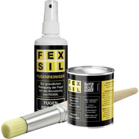 FEXSIL Set Haftgrundierung 125 ml, Fugenreiniger 100 ml, Pinsel Grundierung