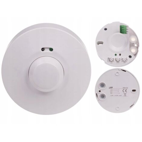 F&F  Détecteur de mouvement DRM-02 - 24V AC - IP40 - Détection micro-ondes - Automatique