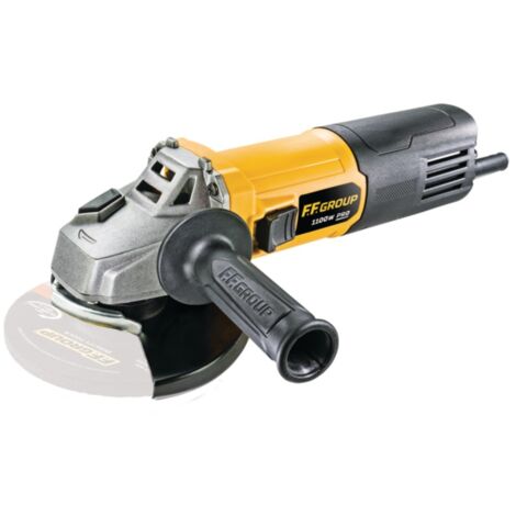 Ff-group ag125/1100e pro smerigliatrice angolare velocità variabile da 1100w - uso professionale