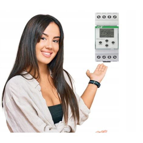 F&F  Horloge astronomique PCZ-526.3 - Programmable - Économie d'énergie - Sans fil