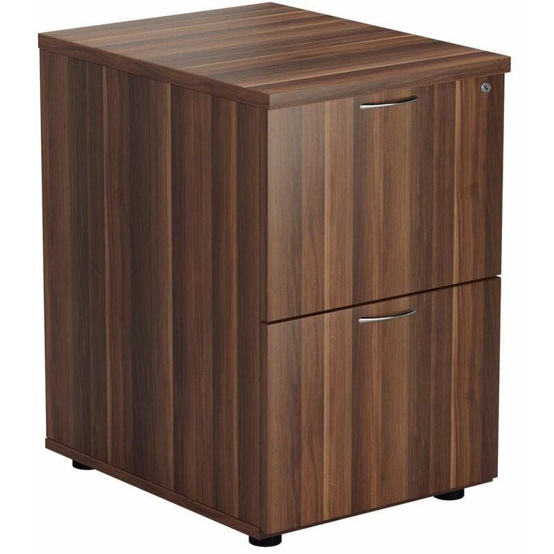 FF Walnut 2 Drawer File Cabinet - KF78956 - Jemini