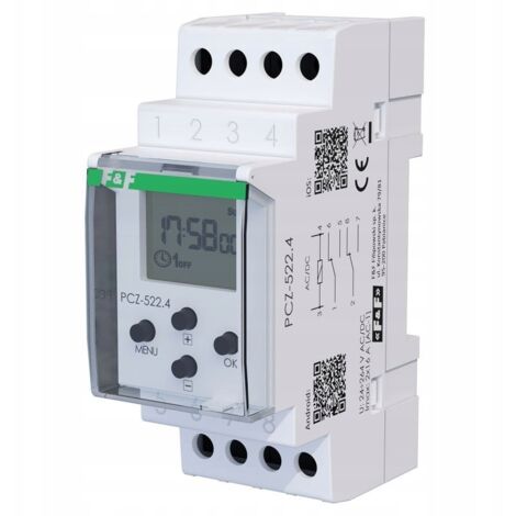 F&F  Programmateur Hebdomadaire PCZ-522.4 - 2 Canaux - NFC - Contrôle Électrique Précis